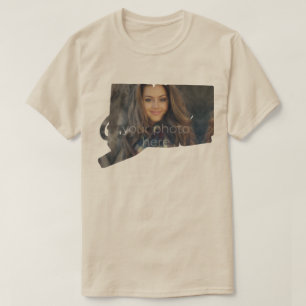 YOUR PHOTO State Of Connecticut Shape T-shirt