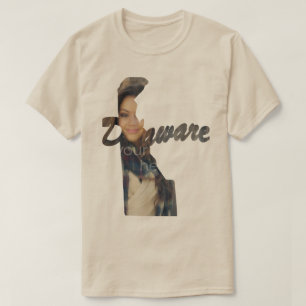 YOUR PHOTO State Of Delaware Shape T-shirt