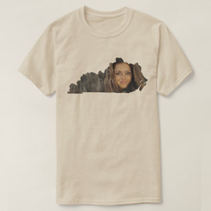 YOUR PHOTO State Of Kentucky Shape T-shirt