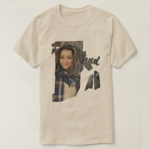 YOUR PHOTO State Of Rhode Island Shape T-shirt