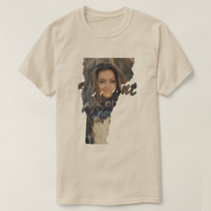 YOUR PHOTO State Of Vermont Shape T-shirt