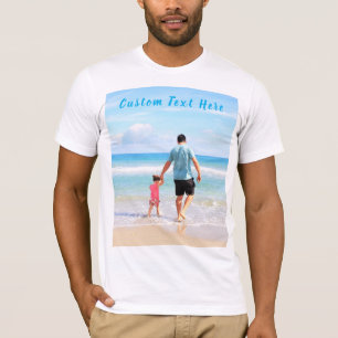 Your Photo T-Shirt Gift with Custom Text Name