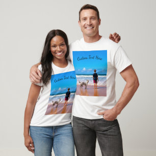Your Photo T-Shirt Gift with Custom Text Name