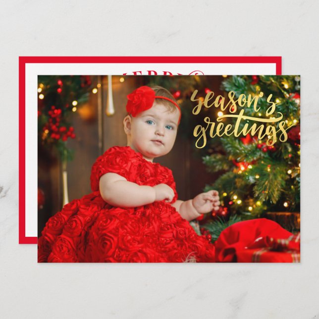 Your Photo Template w Overlay Memorable Christmas (Front/Back)
