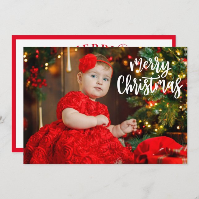 Your Photo Template w Overlay Memorable Christmas  (Front/Back)