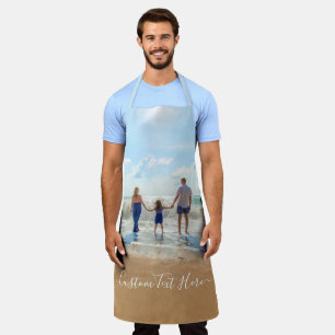 Your Photo Text Apron with Custom Text