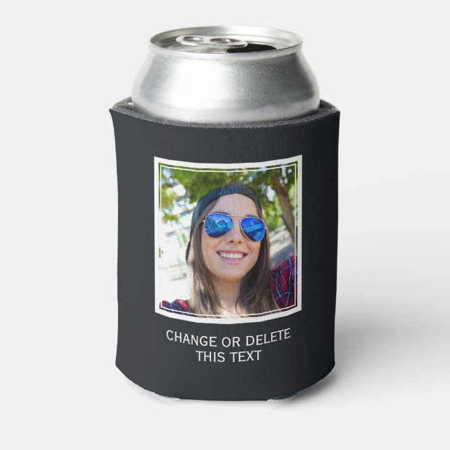 YOUR photo & text custom can cooler (Can Back)