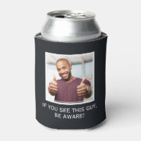 YOUR PHOTO & TEXT custom can cooler