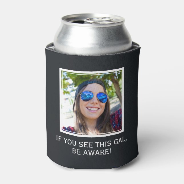 YOUR PHOTO & TEXT custom can cooler (Can Front)