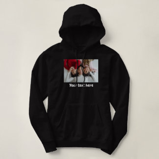 Your Photo Text, Custom Personalised Photo Text Hoodie
