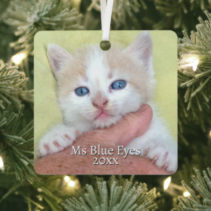Your Photo/Text -Traditional Annual Gift & Message Metal Tree Decoration