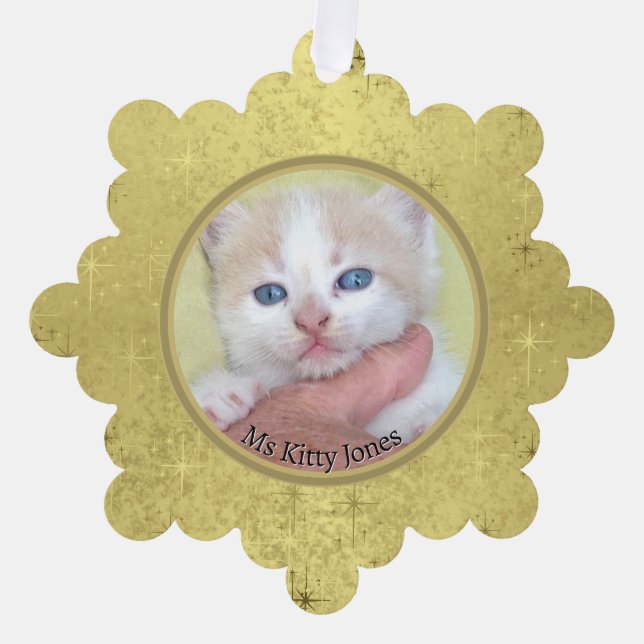 Your Photo/Text -Traditional Annual Gift & Message Tree Decoration Card (Front)