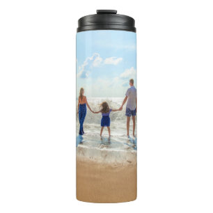 Your Photo Thermal Tumbler with Custom Text