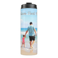 Your Photo Thermal Tumbler with Custom Text Name