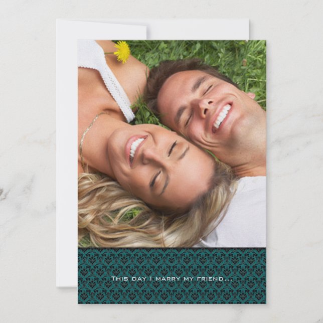 Your Photo Wedding Invitation- I marry my Friend Invitation (Front)