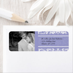 Your Photo Wedding Vintage Black Damask