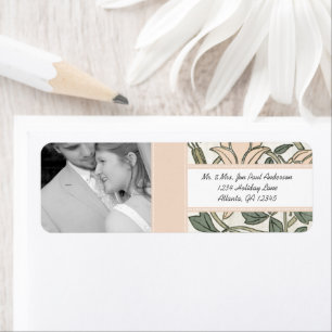 Your Photo Wedding Vintage Silver Peony & Green