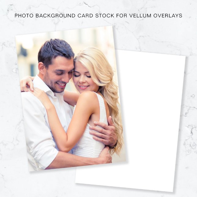 Your Photo White Background For Vellum Overlay Invitation (Creator Uploaded)