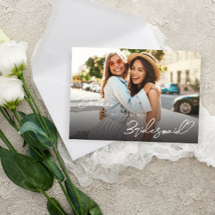 Your Photo Will You Be My Bridesmaid? VH2 Invitation