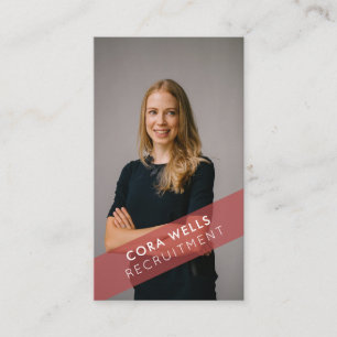 Your photo with opaque banner business card