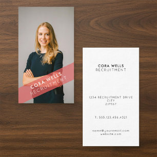 Your photo with opaque banner business card