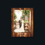 Your Photo with Wood Custom Print<br><div class="desc">Keepsake personalised photo print featuring your own (wedding) photo framed by a wood printed design.</div>