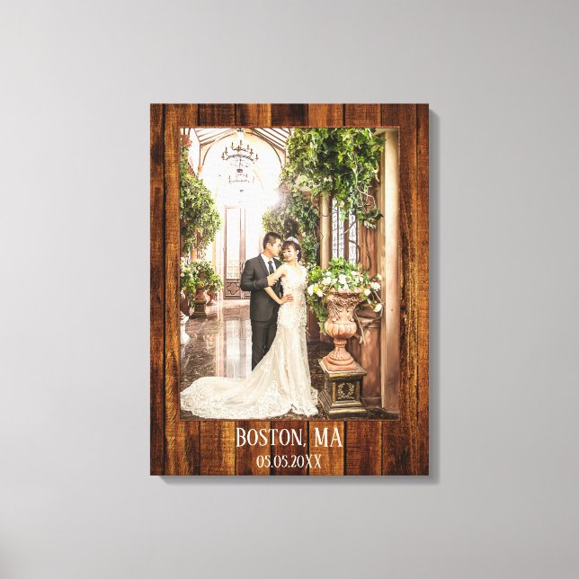 Your Photo with Wood Custom Print (Front)