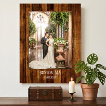 Your Photo with Wood Custom Print
