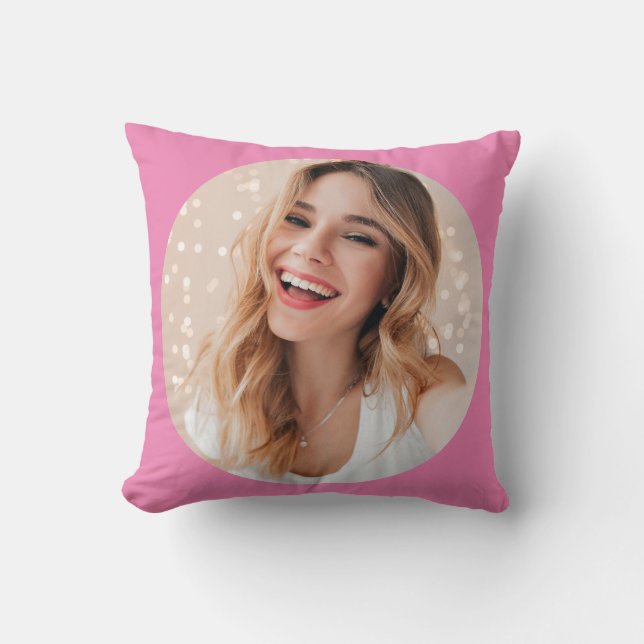 Your photo your face on a personalised cushion (Front)