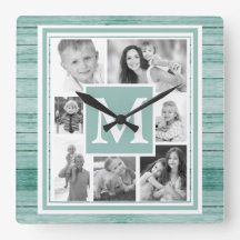 Your Photos Black White Turquoise Nautical Wood
