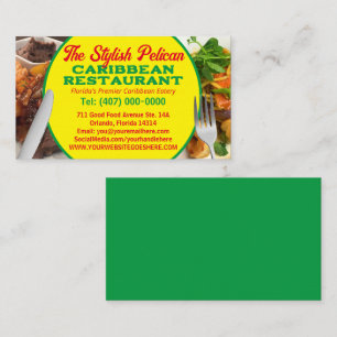 Your Photos Caribbean Restaurant Catering Services Business Card