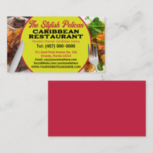 Your Photos Caribbean Restaurant Catering Services Business Card