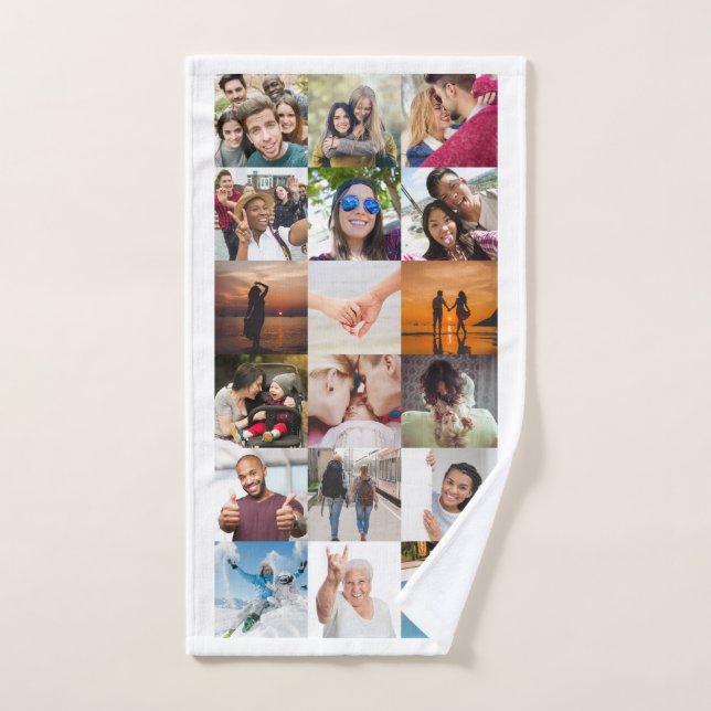 YOUR Photos Collage hand towel (Hand Towel)