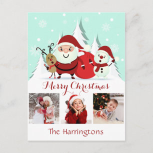 YOUR PHOTOS custom Christmas postcard
