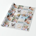 Your Photos Custom Collage Modern Wrapping Paper<br><div class="desc">Your Photos Custom Collage Modern Wrapping Paper</div>