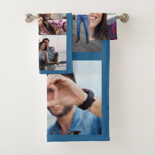 YOUR PHOTOS custom colour towel set