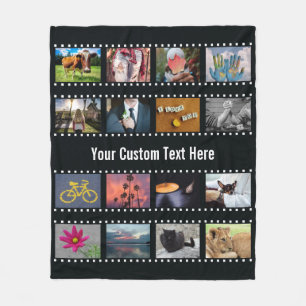 YOUR PHOTOS custom template fleece blanket