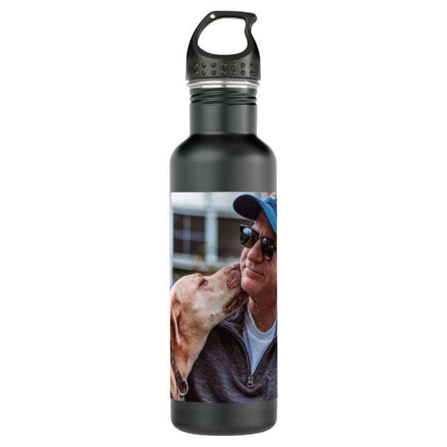 YOUR photos custom water bottle (Front)