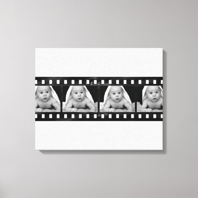 Your Photos Film Strip Art Canvas Print (Front)