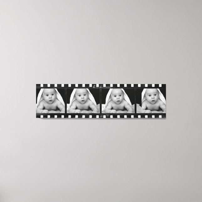 Your Photos Film Strip Art Canvas Print (Front)
