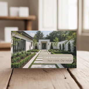 Your photos garden designer, modern landscaping business card