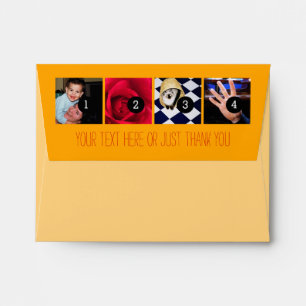 Your Photos Images Your Greeting Text Sun Yellow Envelope
