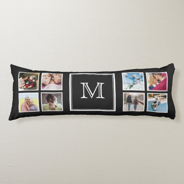 YOUR Photos & Monogram body pillow (Front)
