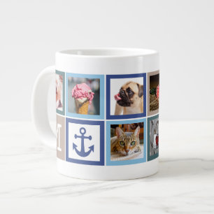 YOUR PHOTOS & MONOGRAM jumbo mug
