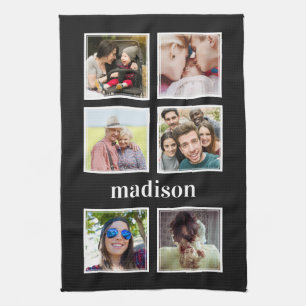 YOUR photos, name & colour kitchen towel