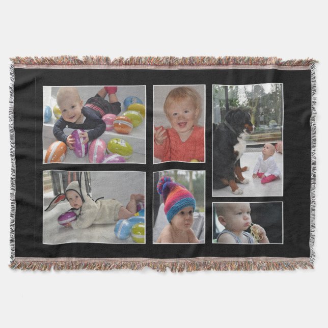 Your photos on a throw blanket (Front)