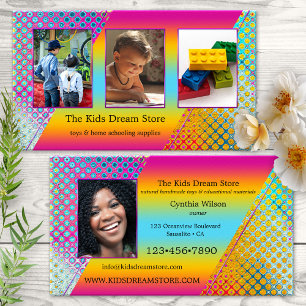 Your Photos Portfolio Toys Store  Business Card
