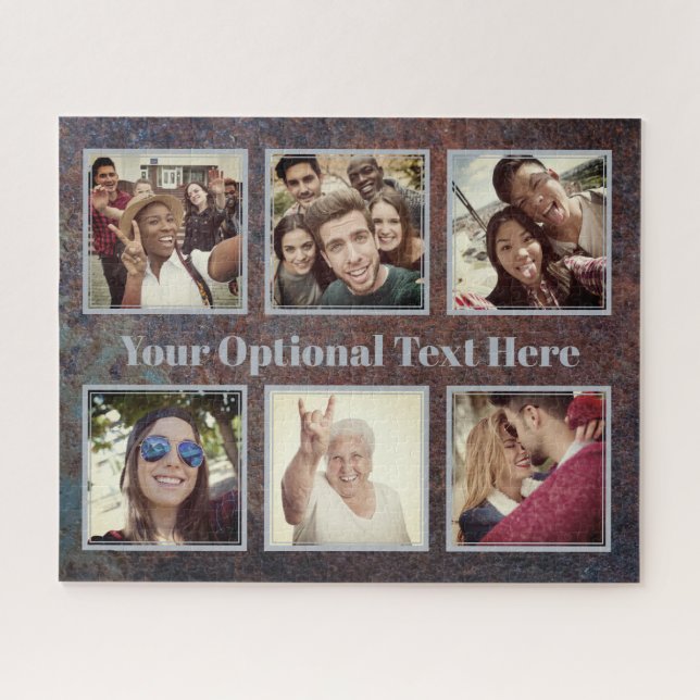 YOUR Photos & Text artsy photo puzzle (Horizontal)