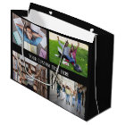 YOUR PHOTOS, TEXT & COLOR large gift bag