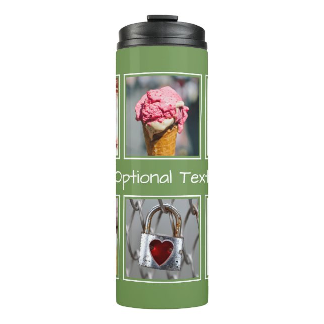 YOUR PHOTOS, TEXT & COLOR tumbler (Front)